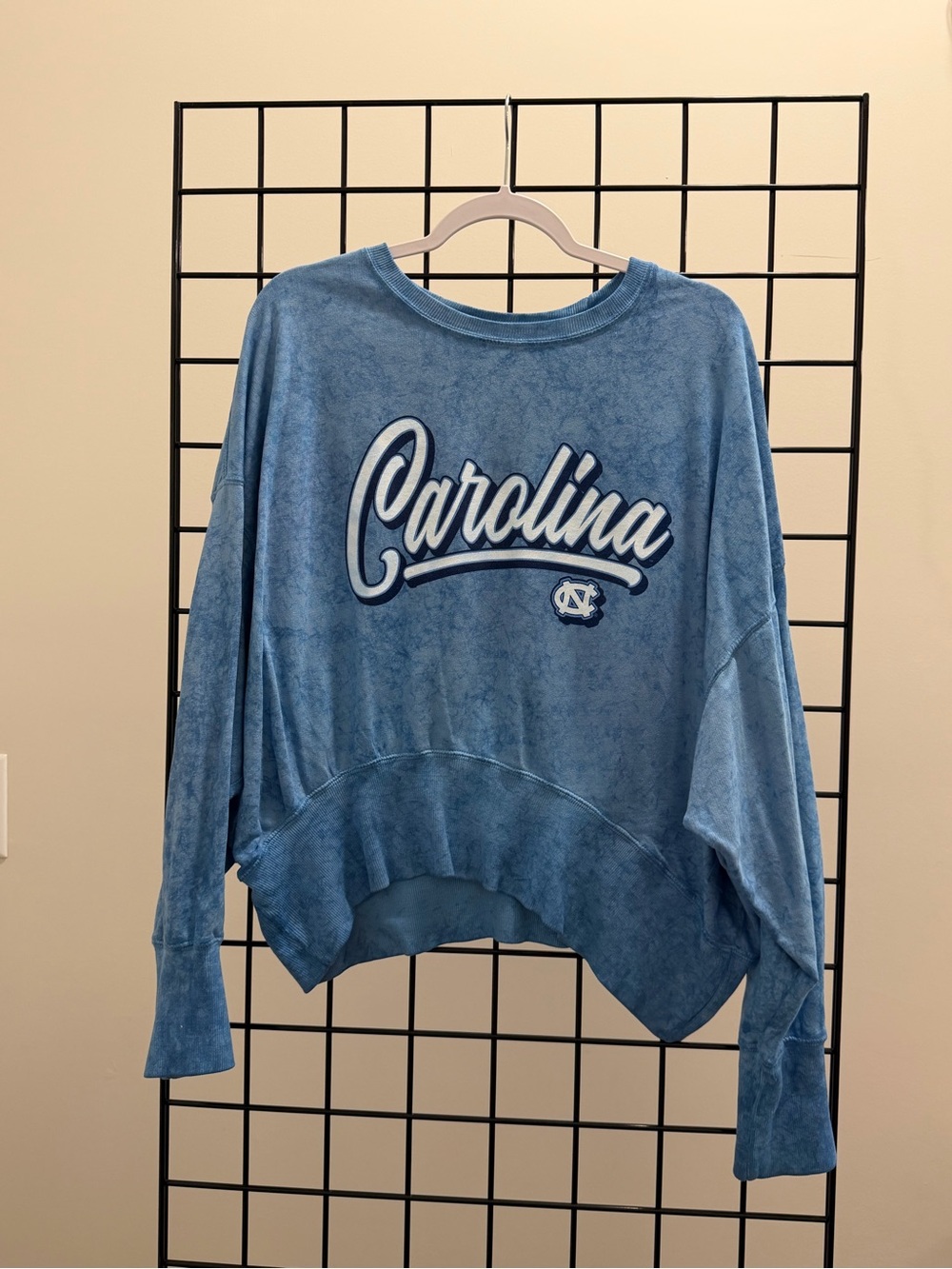 Pressbox Carolina Script Light Blue Pullover Sweatshirt